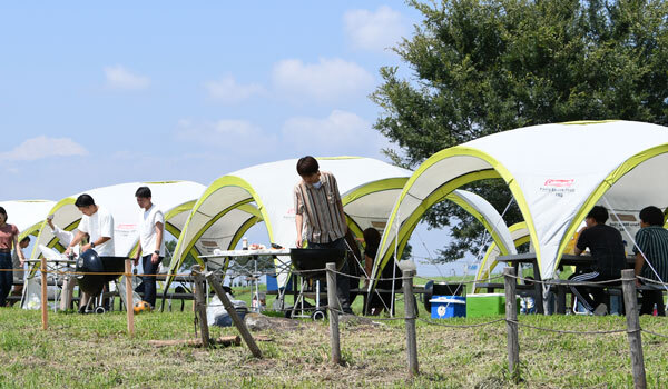 茨城県境町境リバーサイドパーク：バーベキュー