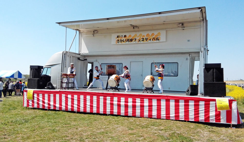 茨城県境町さかい河岸フェスティバル：ステージ